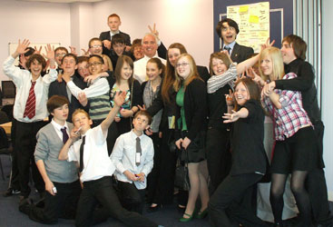 Making learning interesting and fun! Sandon Business & Enterprise with Wider Impact group photo